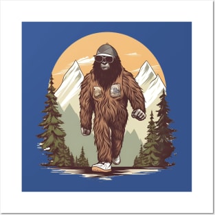 Dope Sasquatch in Nature Posters and Art